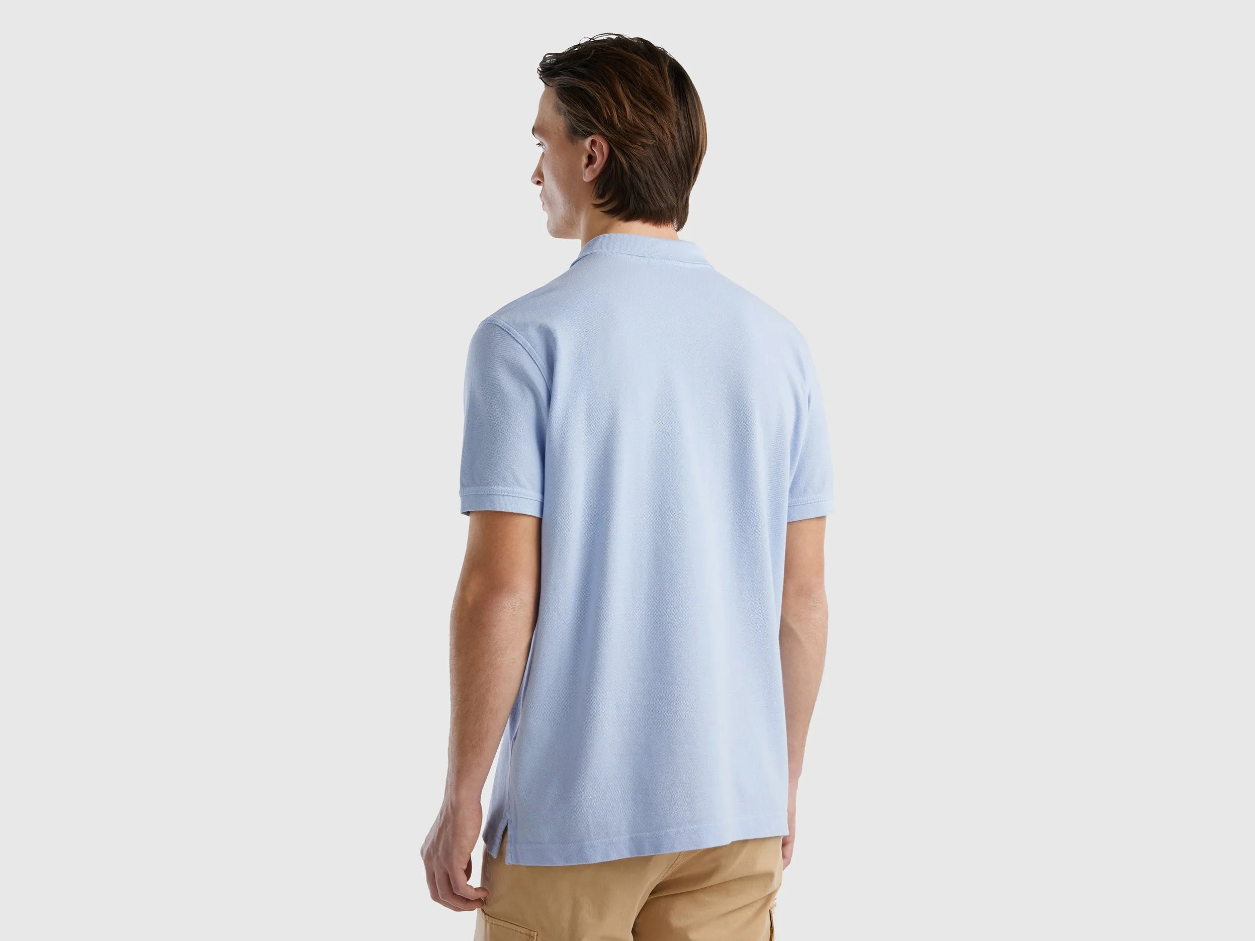 Regular Fit Polo Neck Solid T-shirt