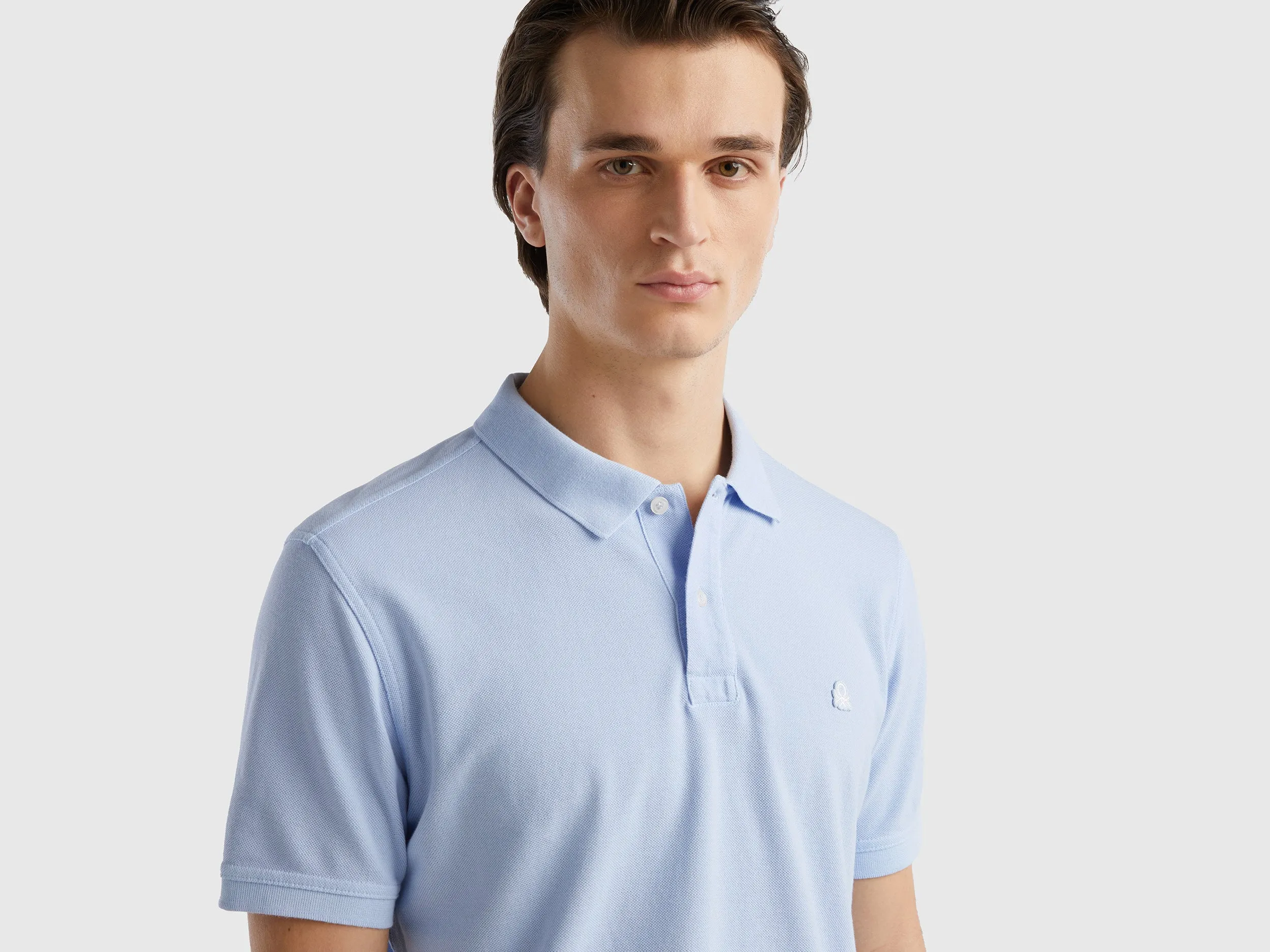 Regular Fit Polo Neck Solid T-shirt