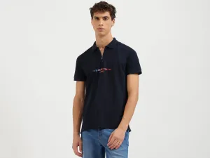 Regular Fit Polo Neck Solid Tshirt