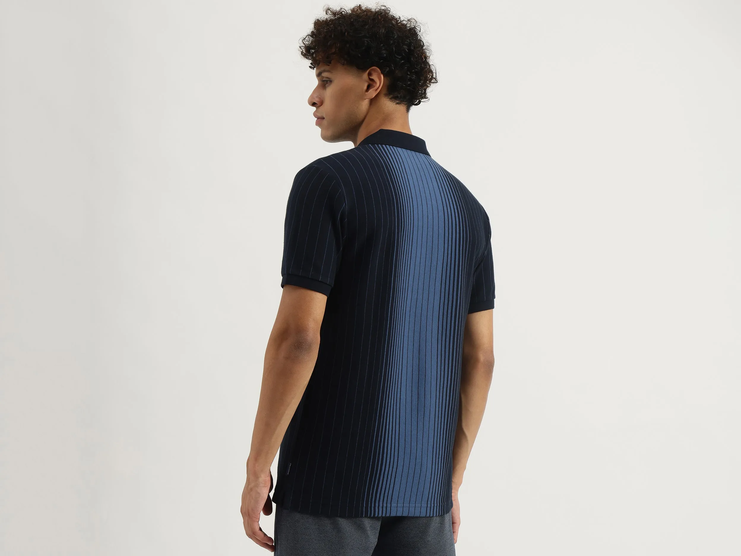Regular Polo Neck Striped T-Shirt