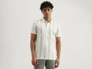 Regular Polo Neck Striped T-Shirt