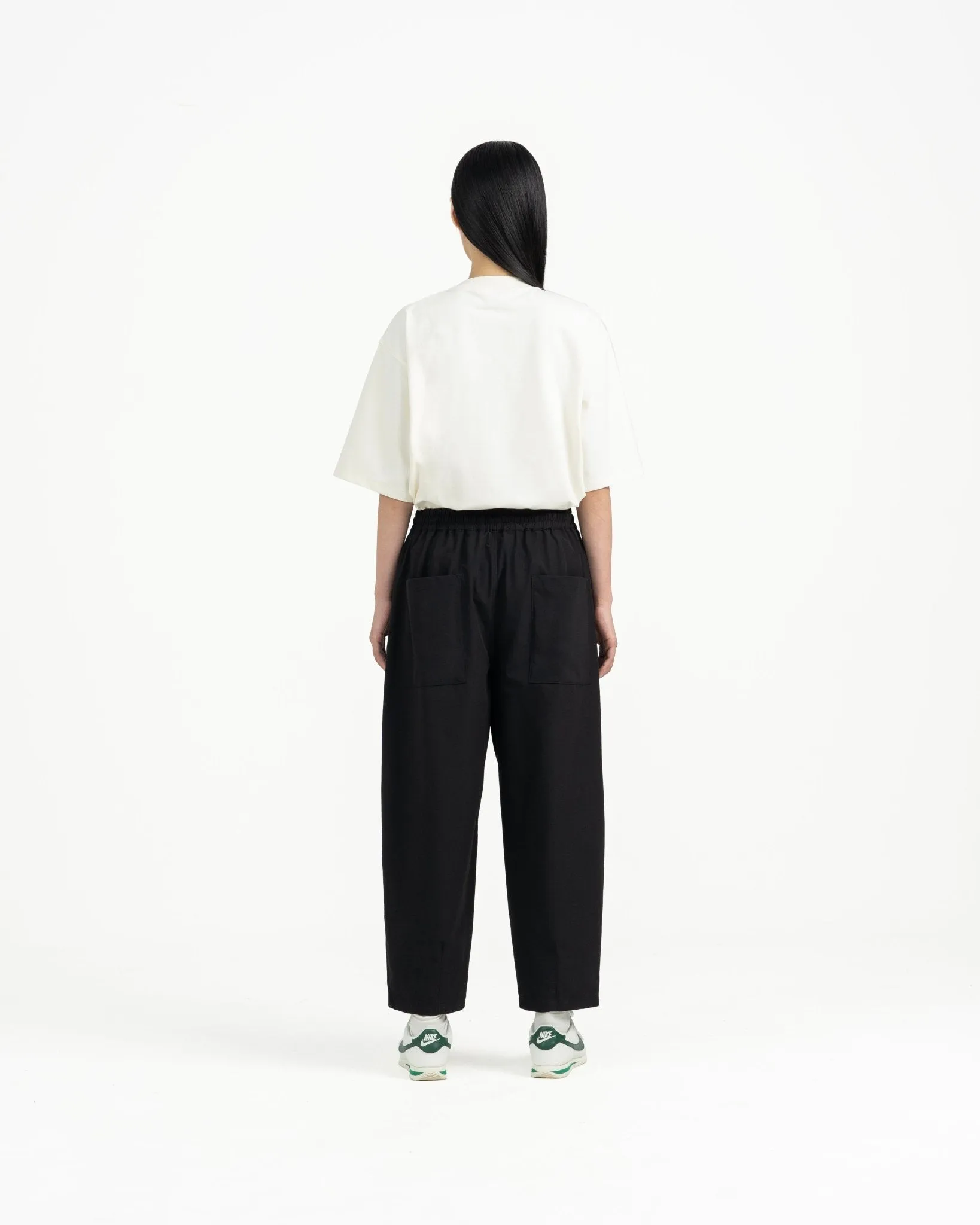Relaxed Elasticated Trousers 2.0 - Black