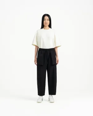 Relaxed Elasticated Trousers 2.0 - Black