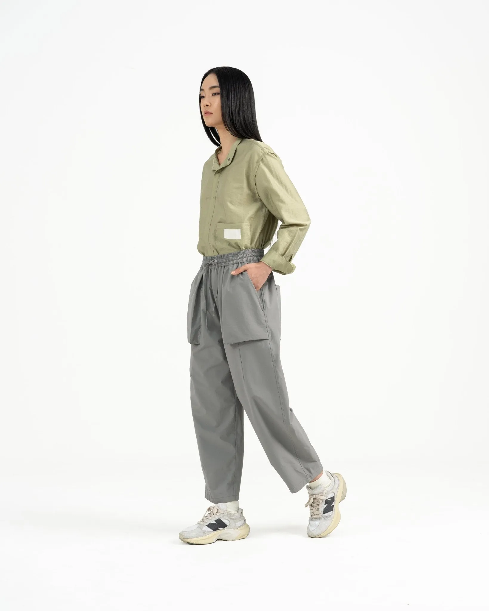 Relaxed Elasticated Trousers 2.0 - Gray