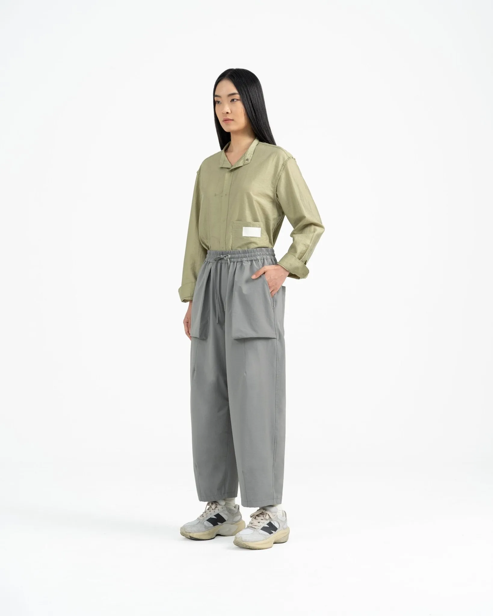 Relaxed Elasticated Trousers 2.0 - Gray