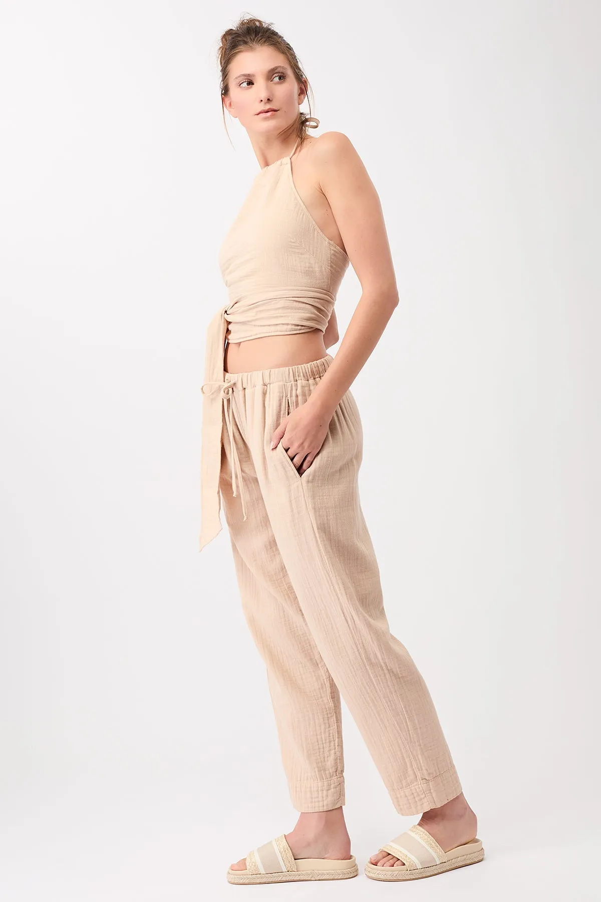 Relaxed Fit Pant Soft Suede
