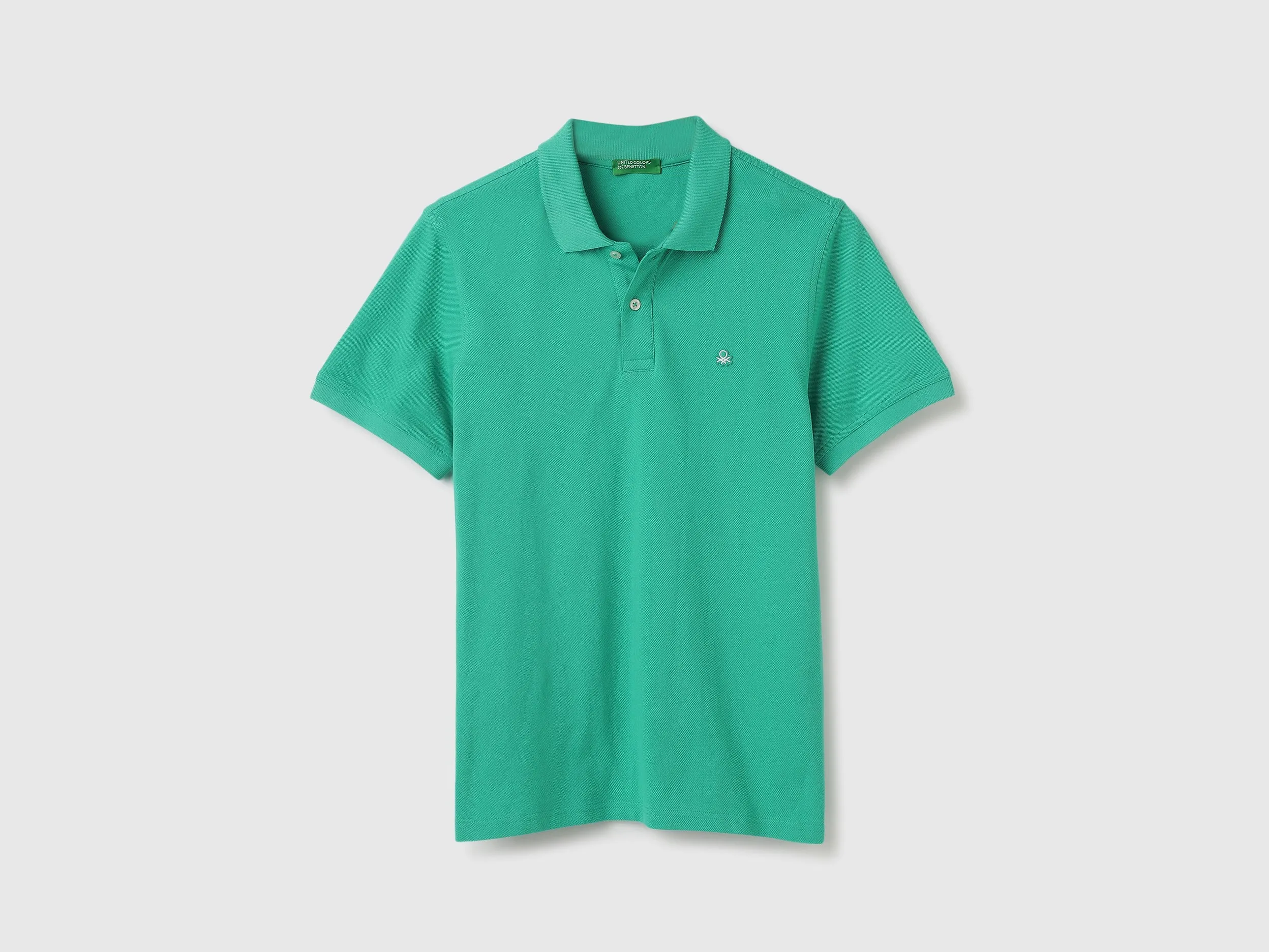 Relaxed Fit Polo Neck Solid Tshirt