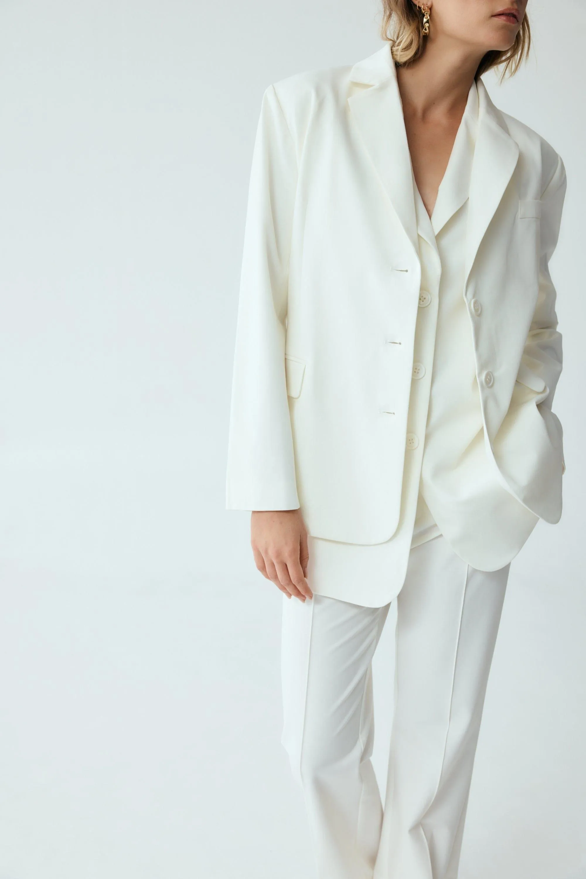 RESET TAILORED BLAZER | OFF WHITE