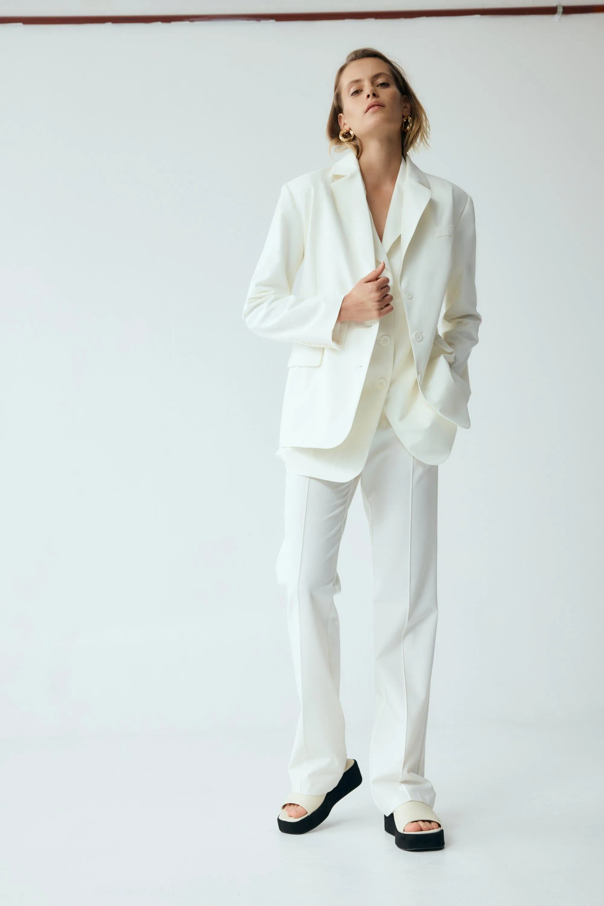 RESET TAILORED BLAZER | OFF WHITE