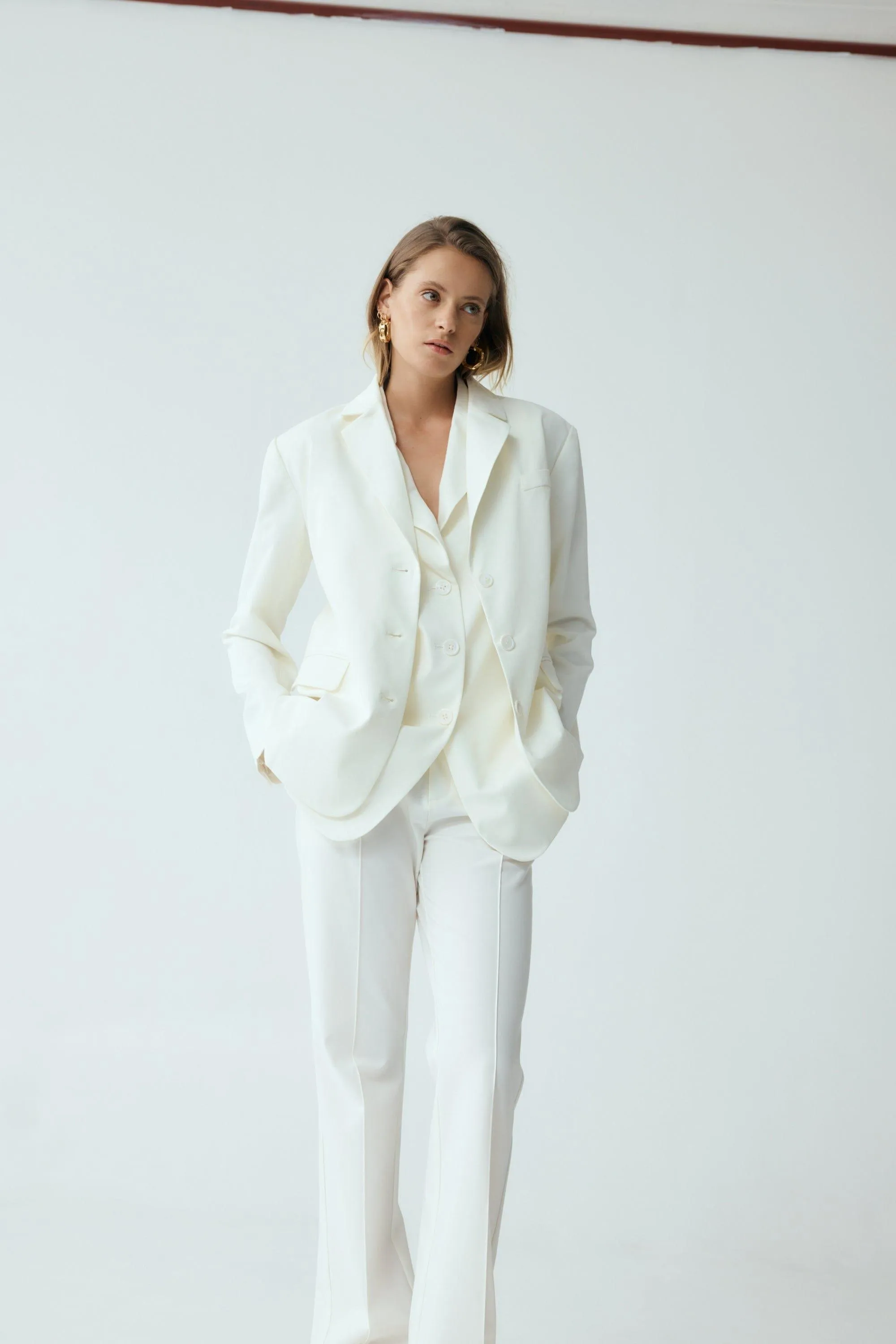 RESET TAILORED BLAZER | OFF WHITE