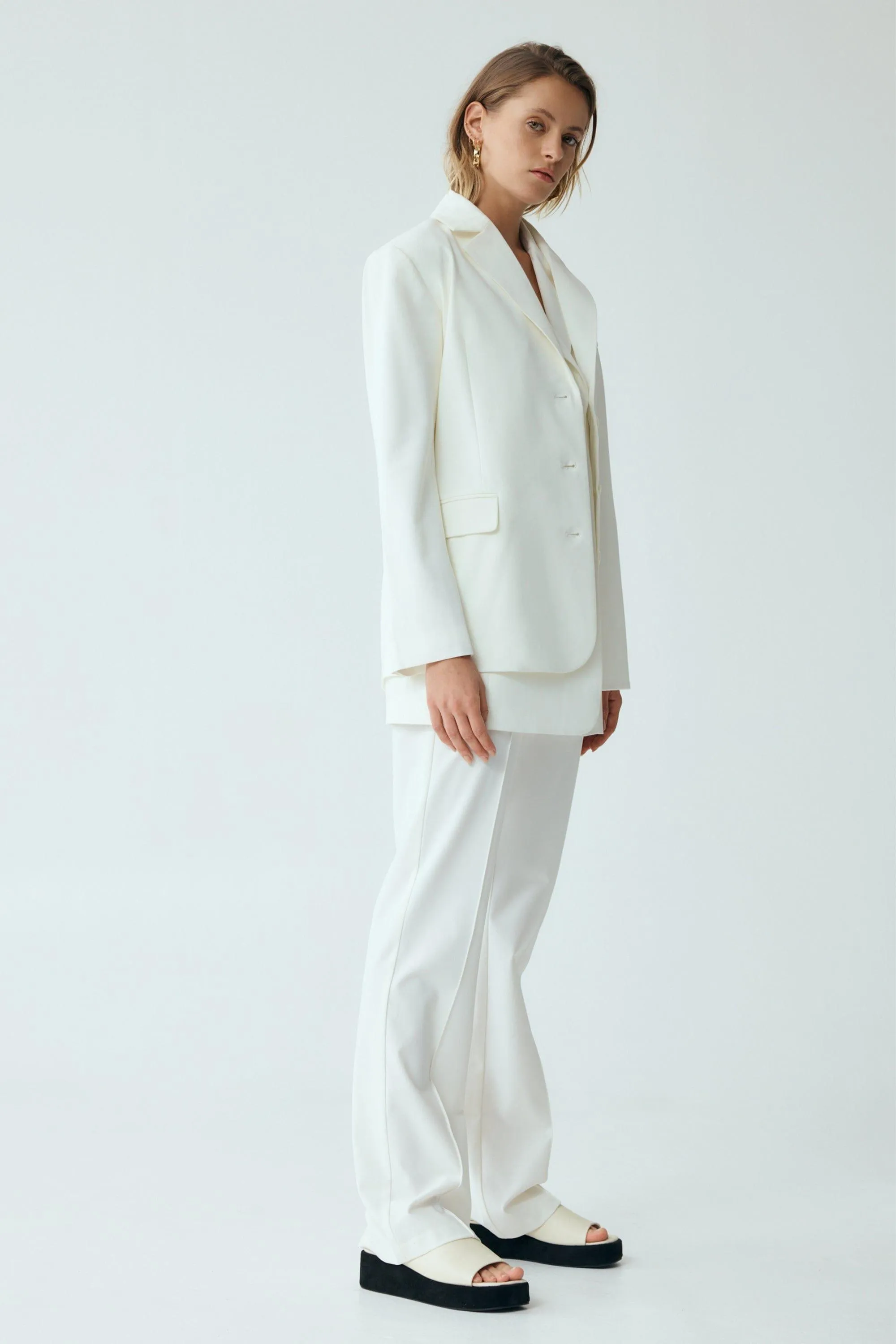 RESET TAILORED BLAZER | OFF WHITE