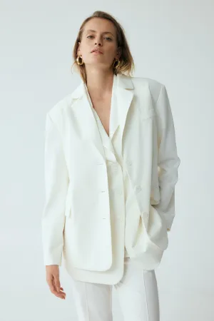 RESET TAILORED BLAZER | OFF WHITE