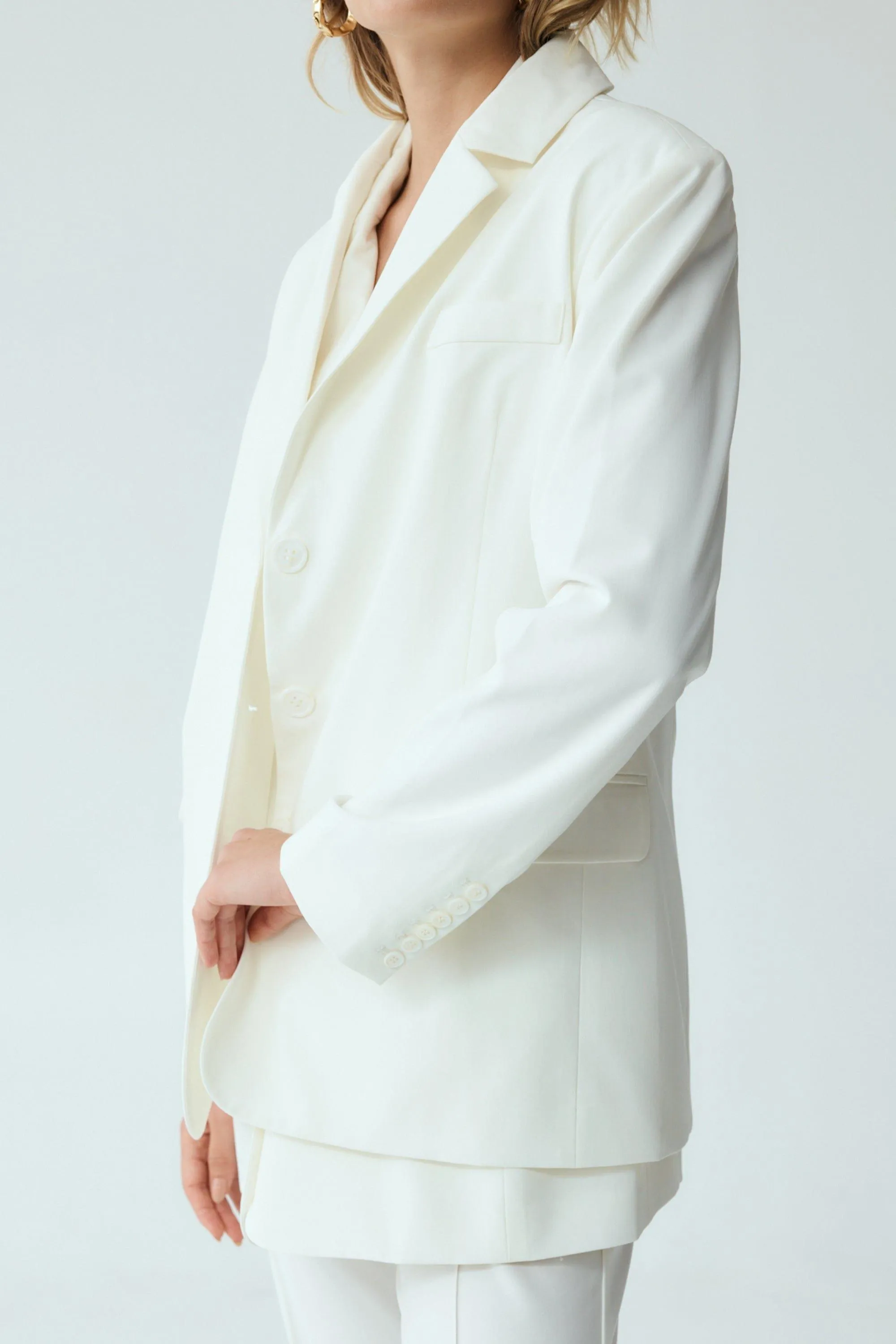 RESET TAILORED BLAZER | OFF WHITE