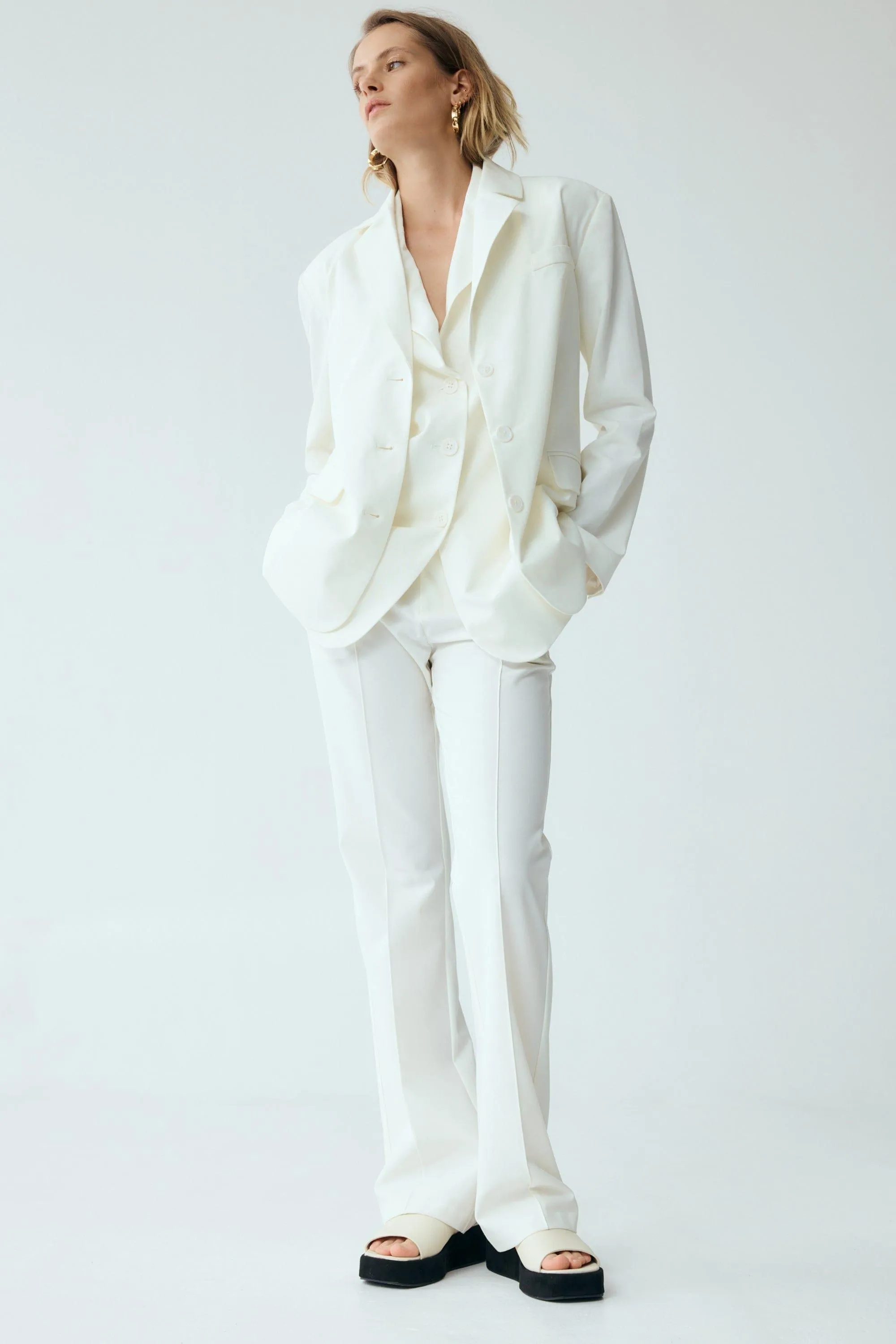 RESET TAILORED BLAZER | OFF WHITE