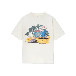 RHUDE BEACH SIDE TEE WHITE