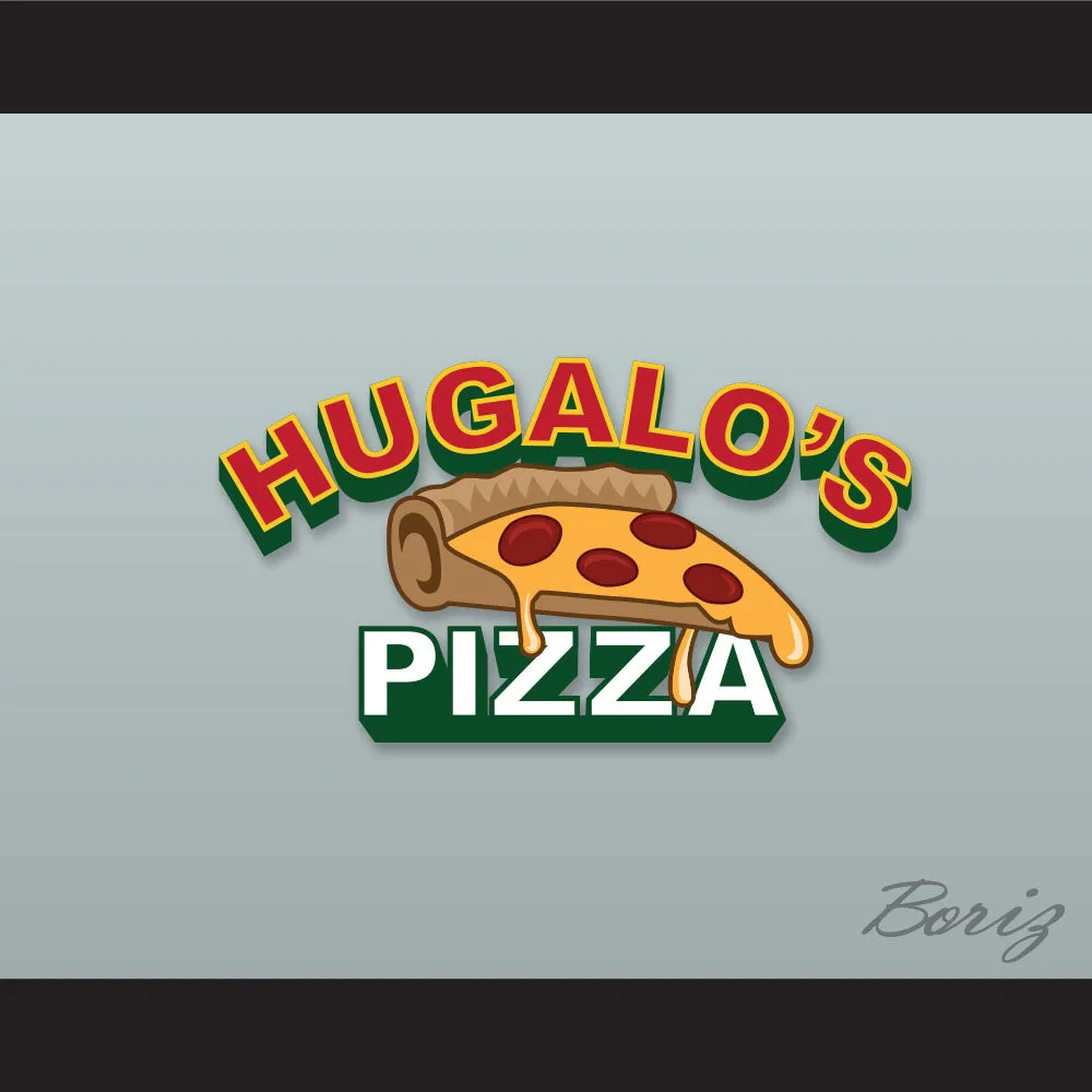 Ricky Bobby Hugalo's Pizza Logo 4 Dark Green Polo Shirt