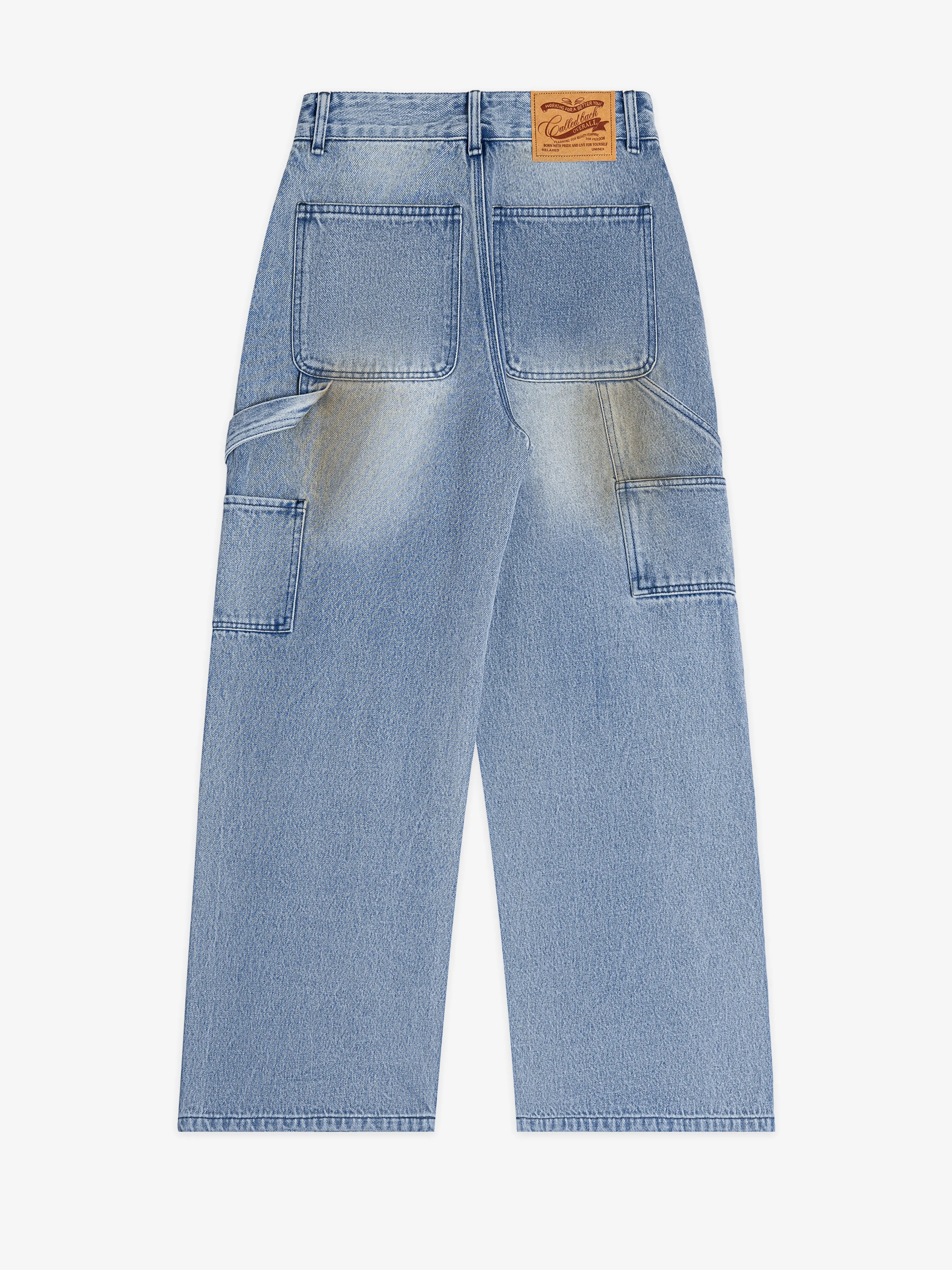 Ripped jeans with wash effect