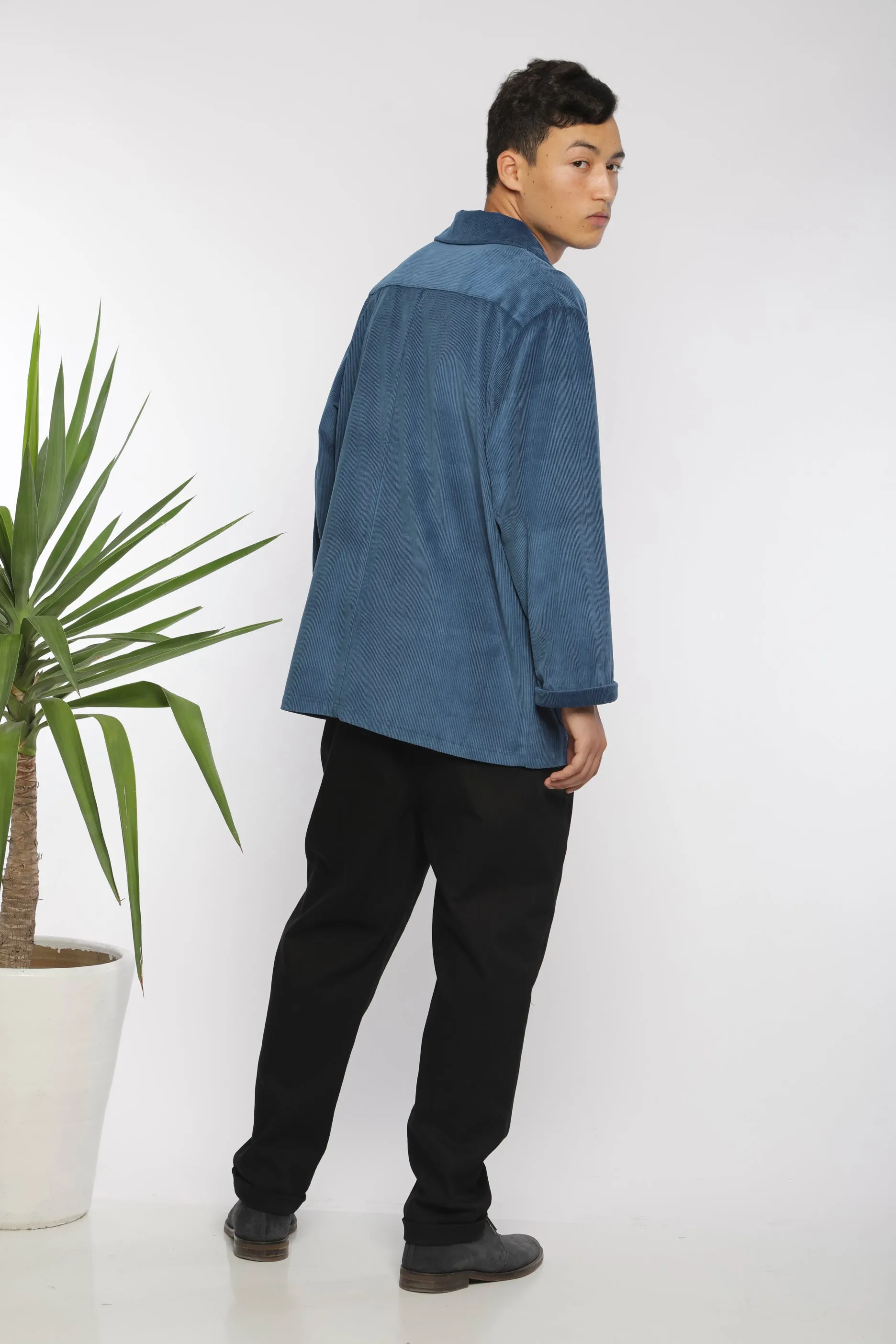 Rolled up baggy pants