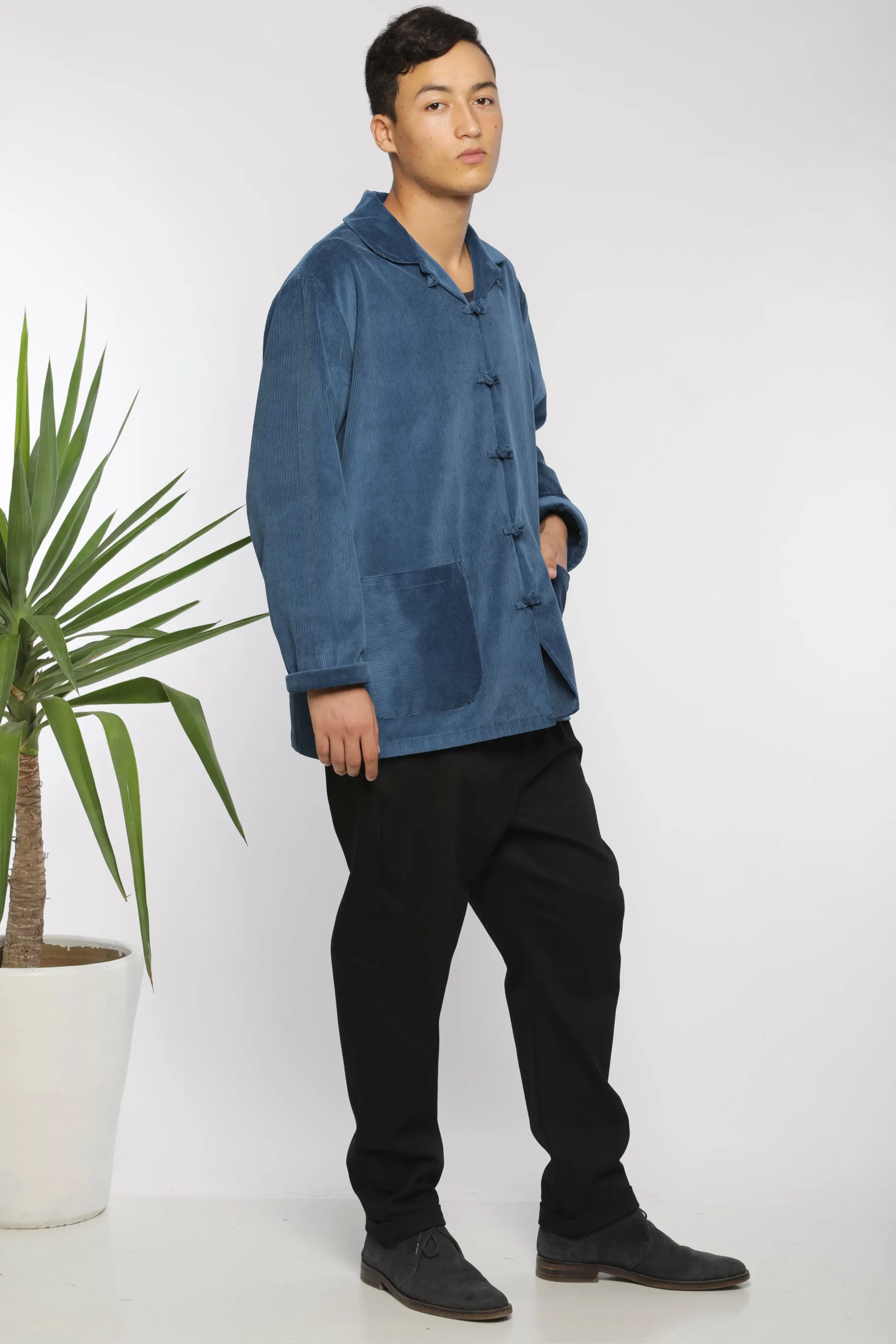 Rolled up baggy pants