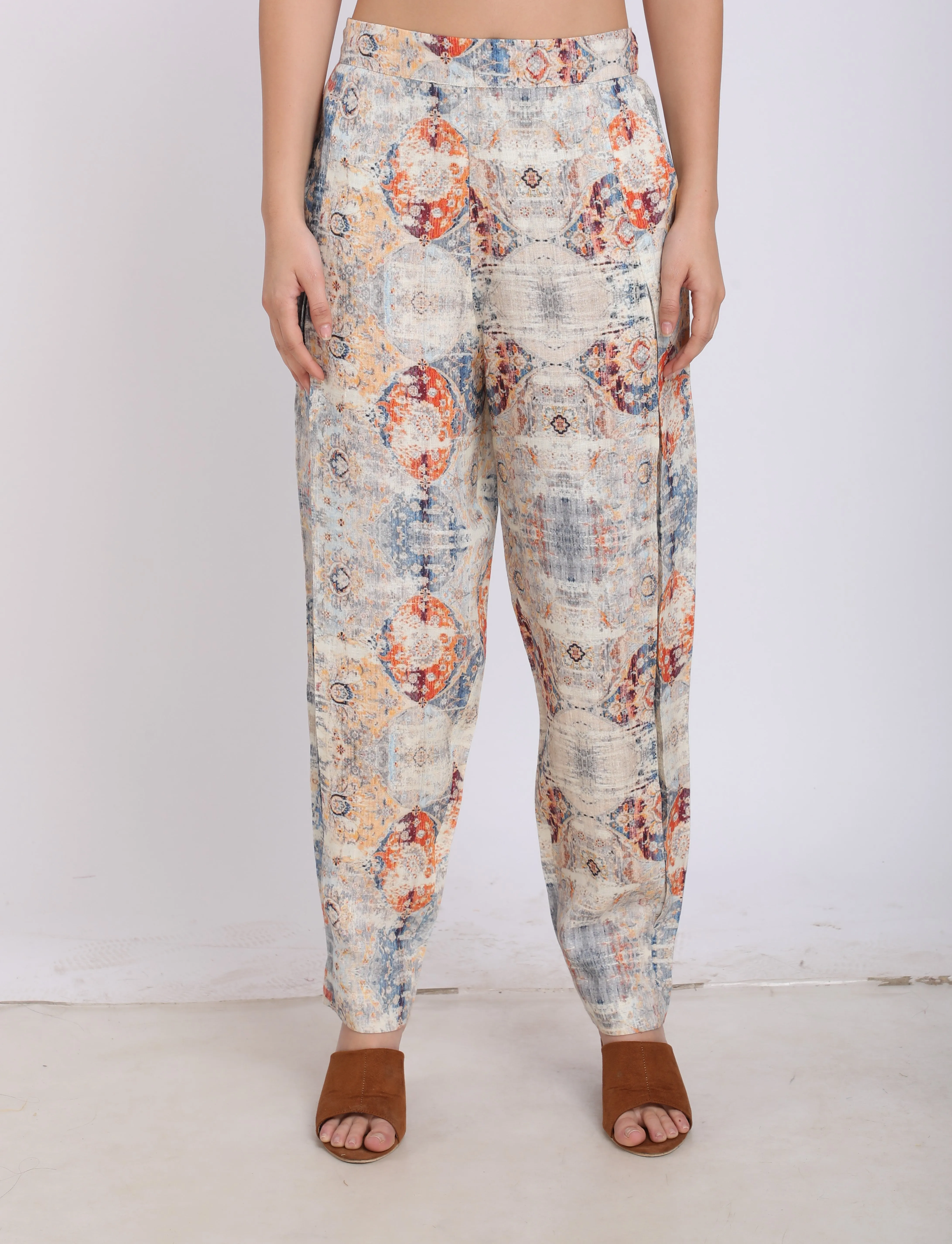 Rug Print Blazer Set