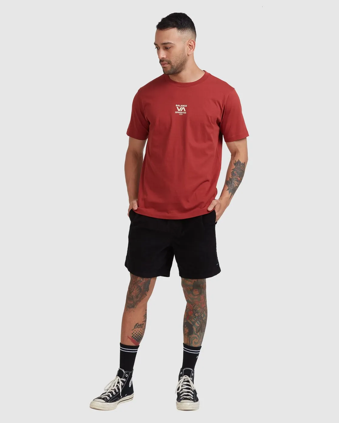 Rvca Trainer Short Sleeve Tee