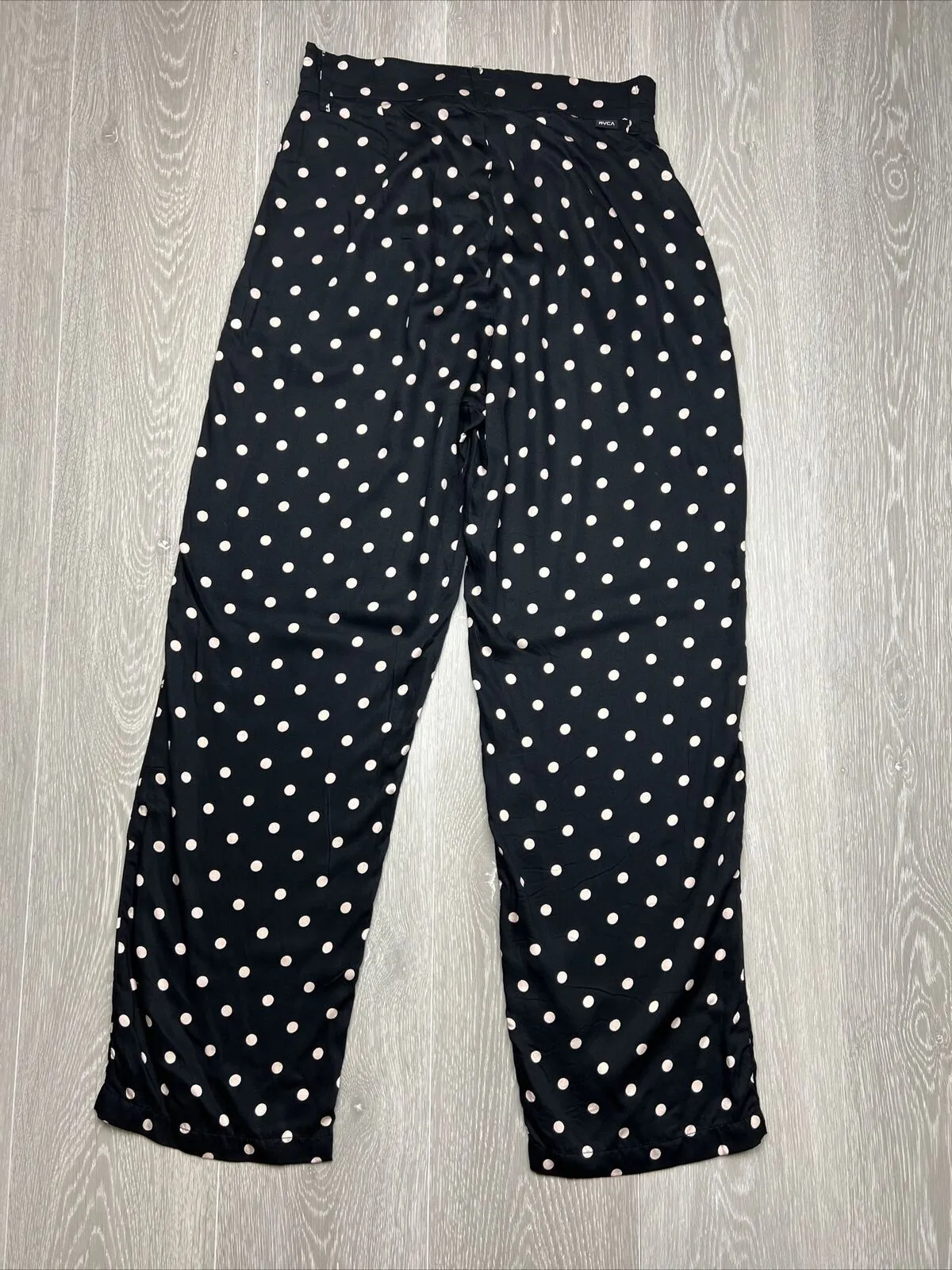 RVCA Womens Light Viscose Polka Dot Pants Size Small