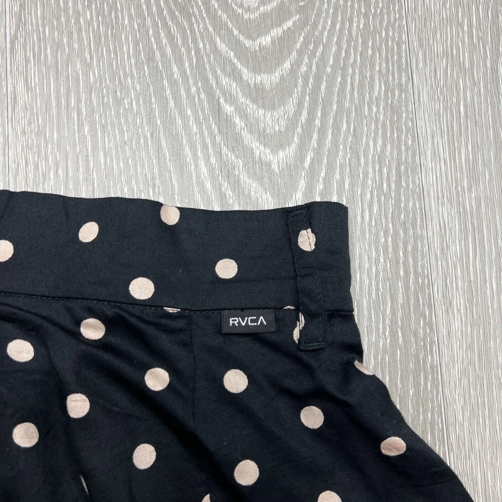 RVCA Womens Light Viscose Polka Dot Pants Size Small