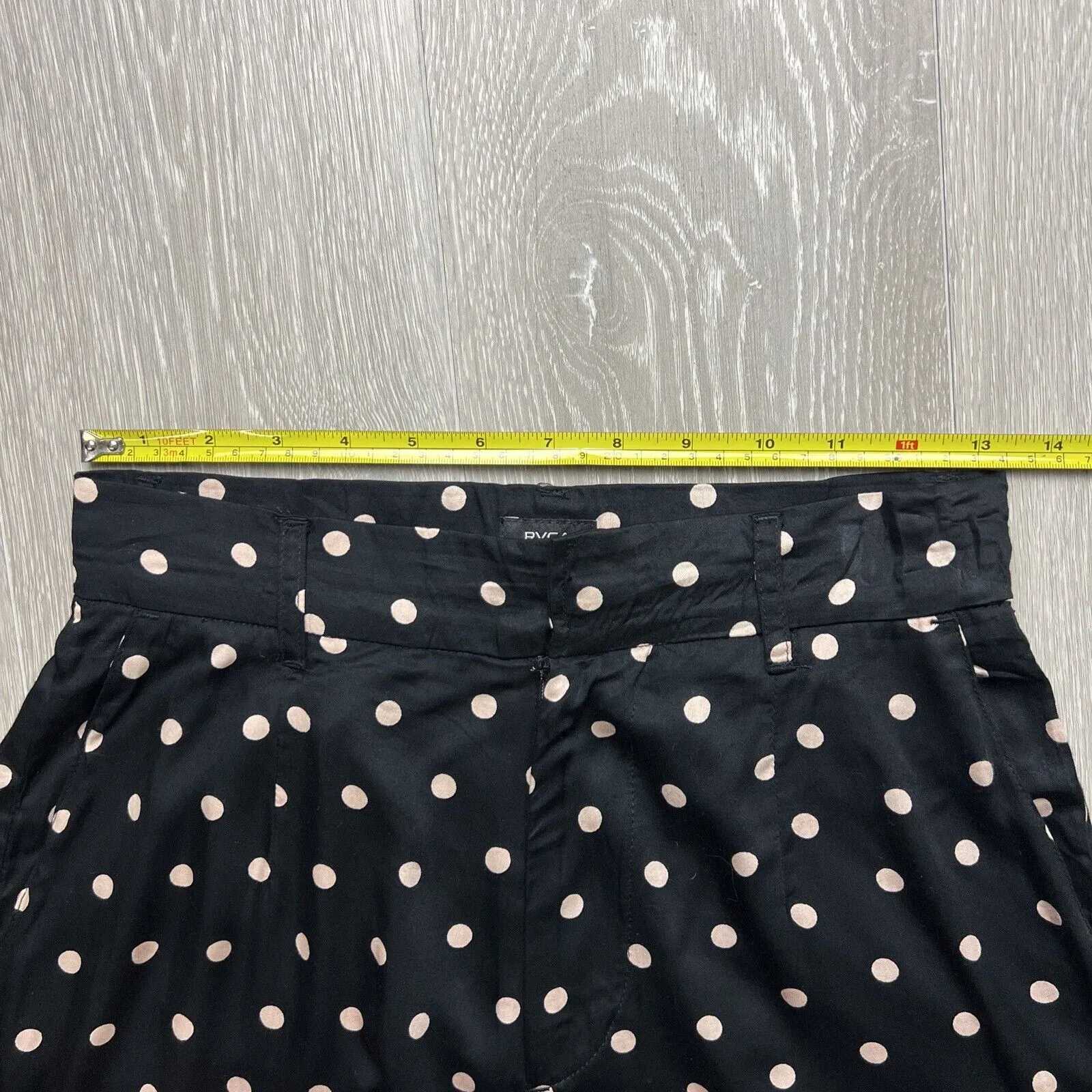 RVCA Womens Light Viscose Polka Dot Pants Size Small