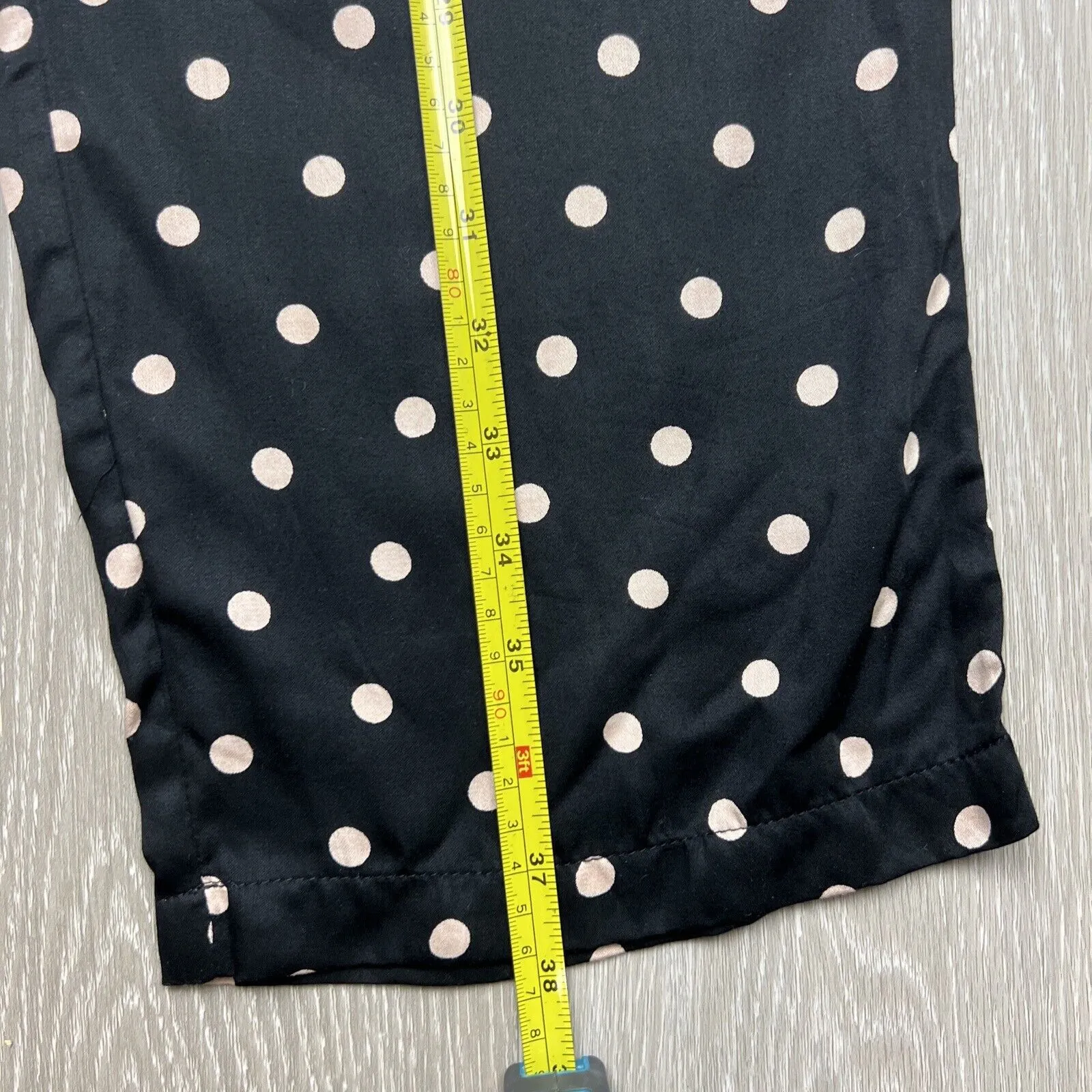 RVCA Womens Light Viscose Polka Dot Pants Size Small