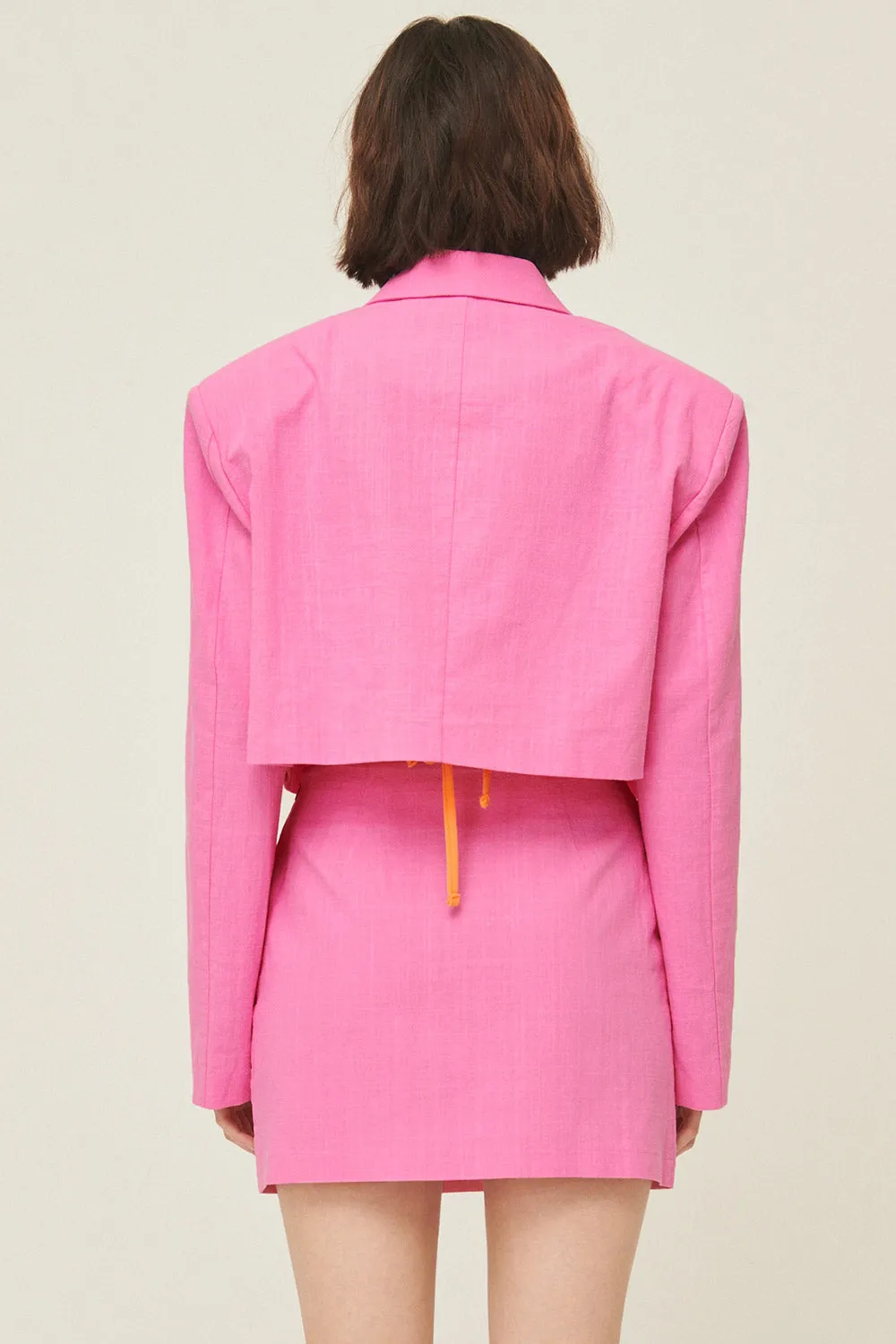 Sabrina Cropped Handkerchief Blazer