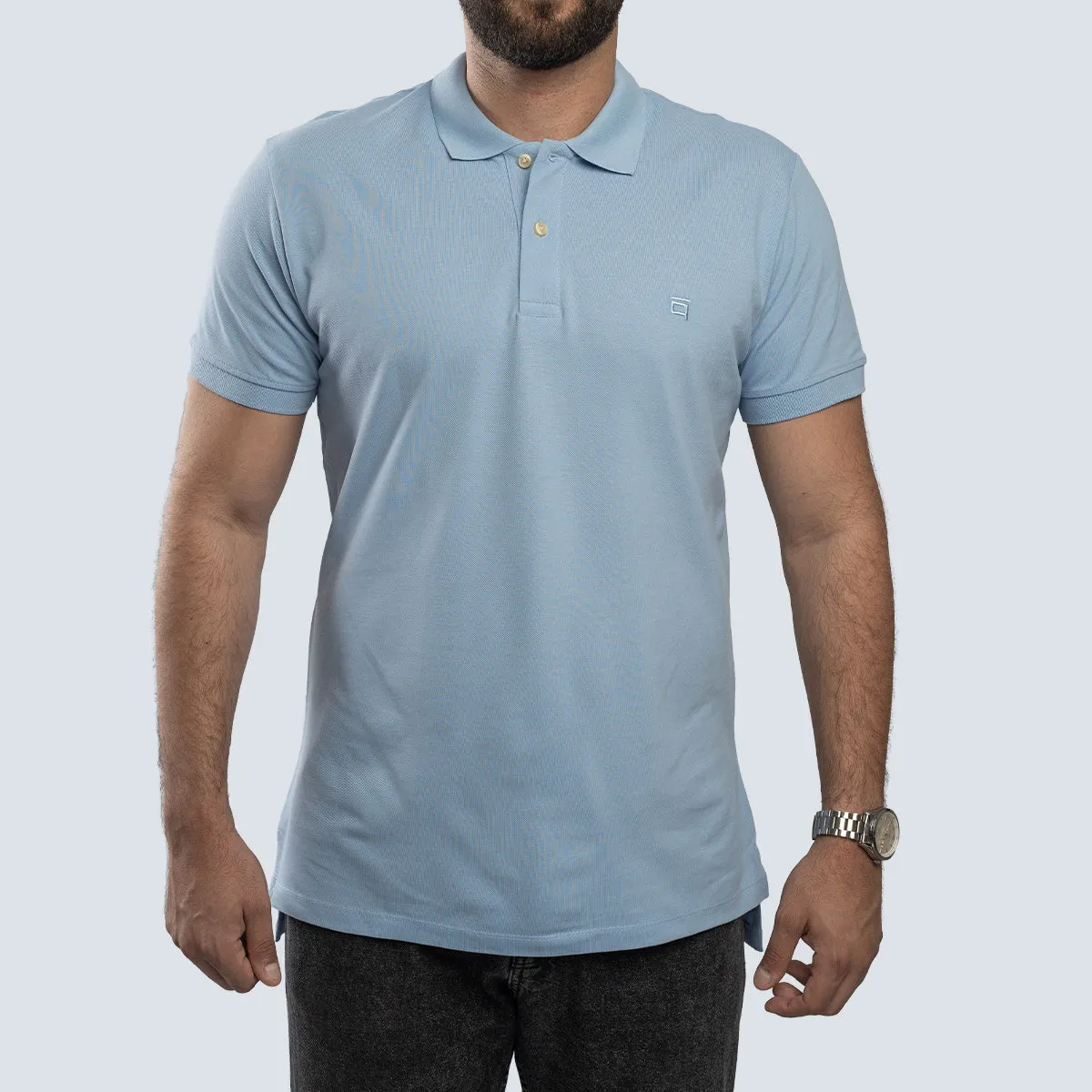 SajdaFlap™ Polo Shirt . Light Blue