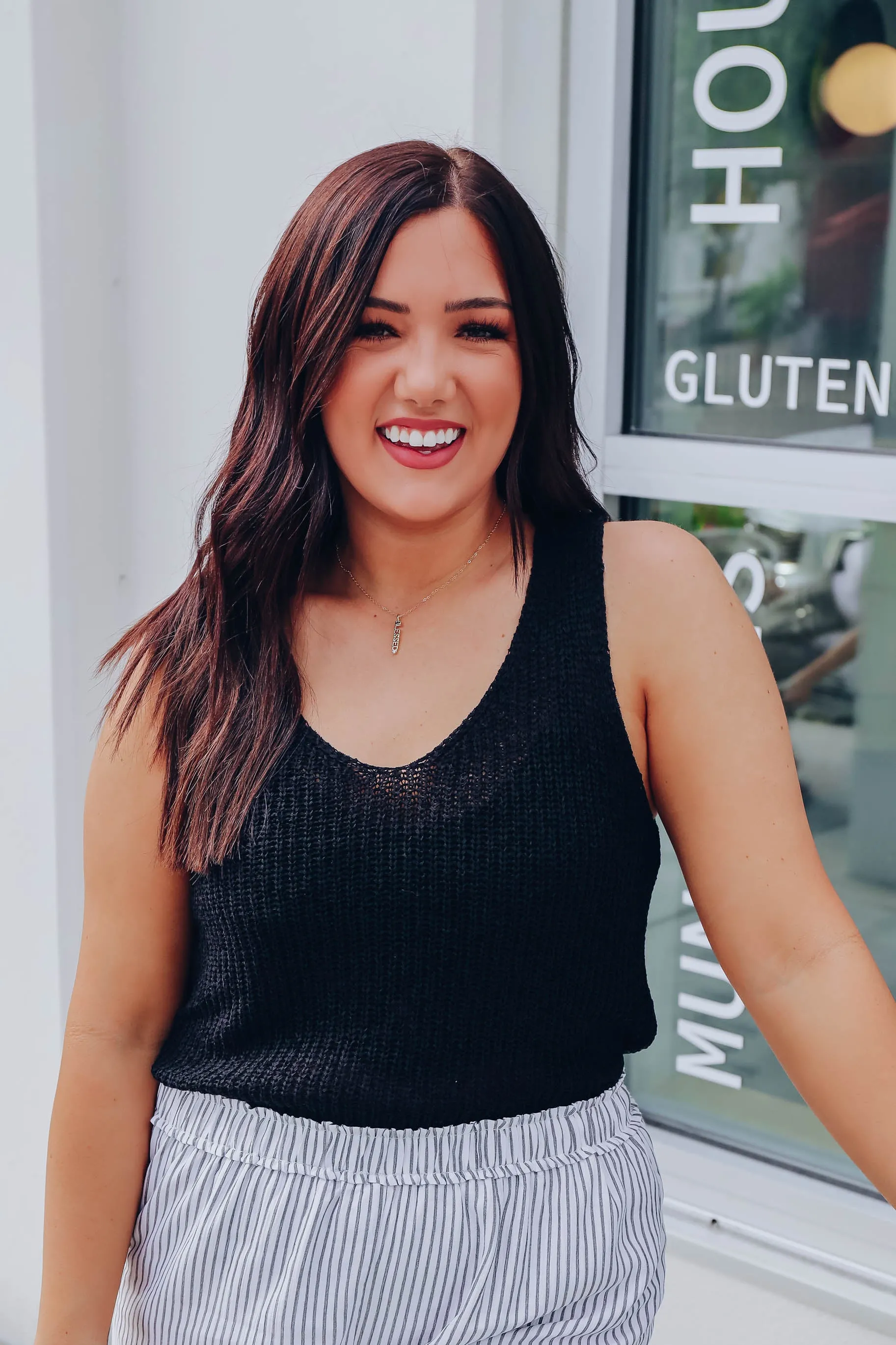 Scalloped Sweater Tank