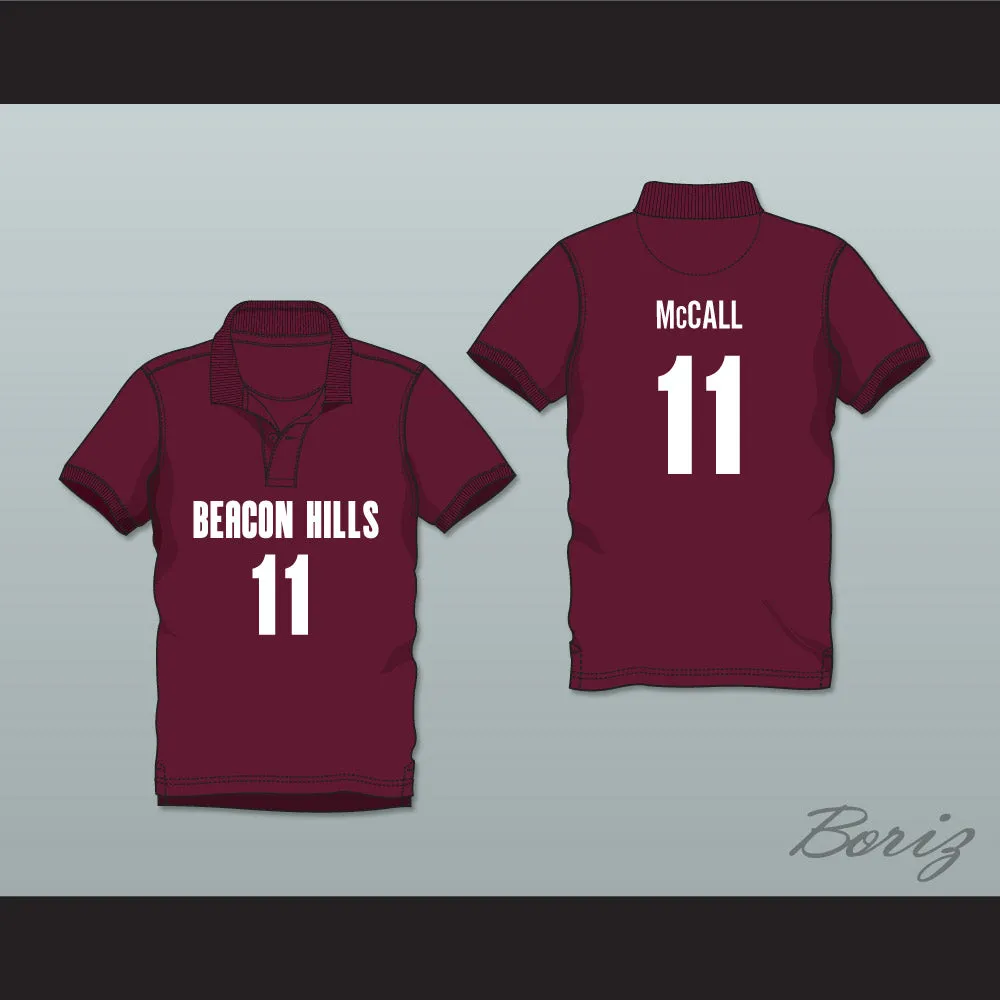 Scott McCall 11 Beacon Hills Cyclones Polo Shirt Teen Wolf