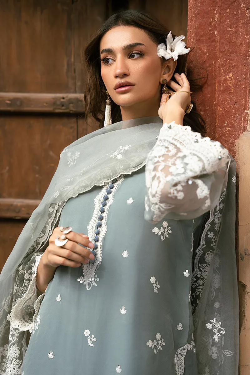SEAFOAM BREEZE-3PC (SHIRT, TROUSER & DUPATTA)
