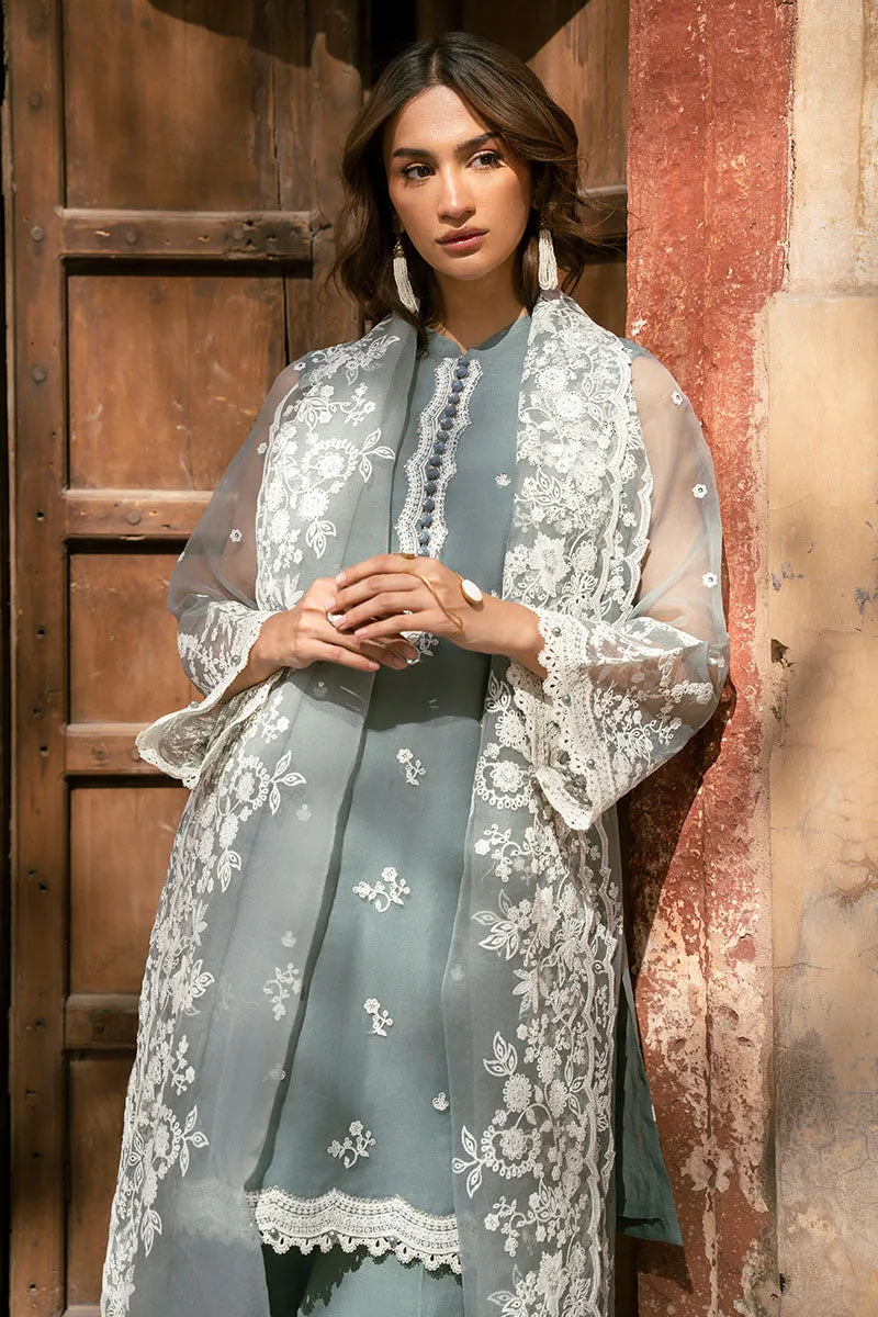 SEAFOAM BREEZE-3PC (SHIRT, TROUSER & DUPATTA)