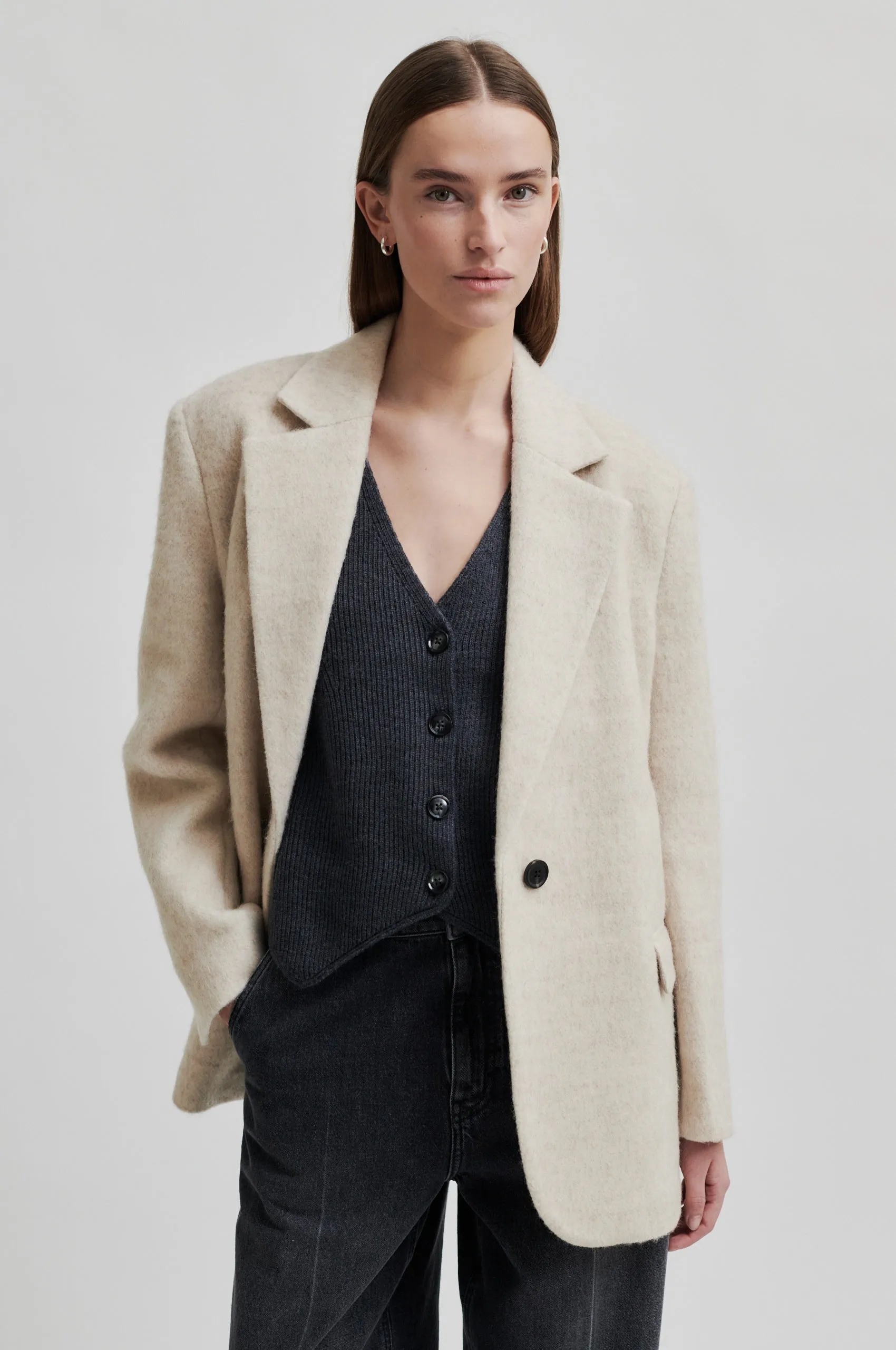 Sera Blazer - Beige Melange