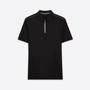 Short Sleeve Quarter Zip Polo