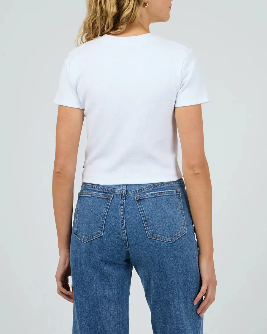 Silent Theory Bella Crop Tee - White