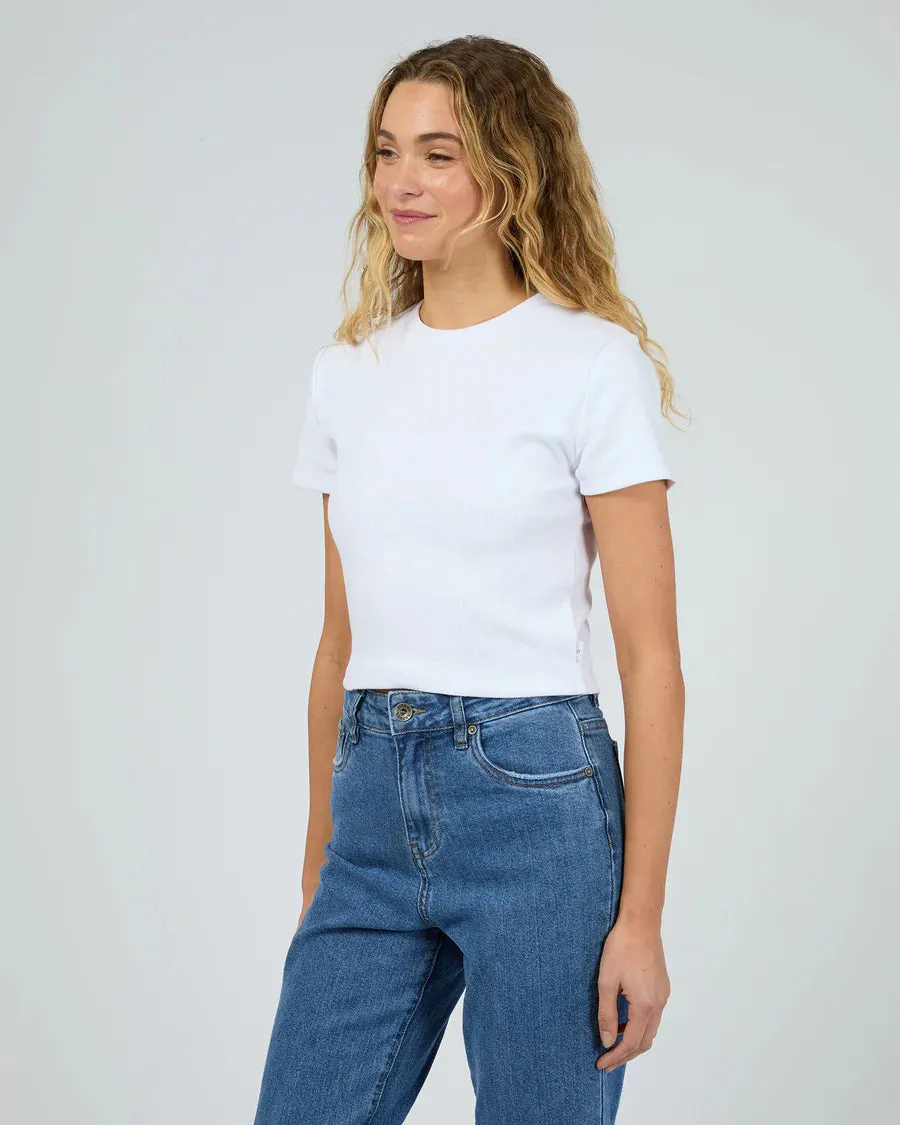 Silent Theory Bella Crop Tee - White