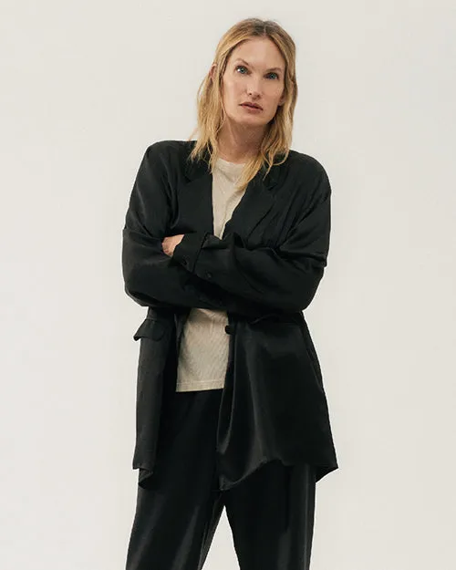 SILK LAUNDRY | Relax Blazer | Black