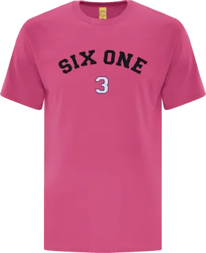 Six One 3 Code-X Stitched T-Shirt Pink