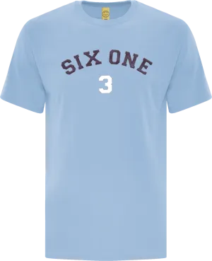 Six One 3 Code-X Stitched T-Shirt Powder Blue II