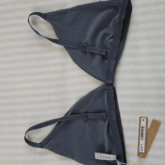 SKIMS Glamorous Silver Sequin Triangle Bralette Size:4X