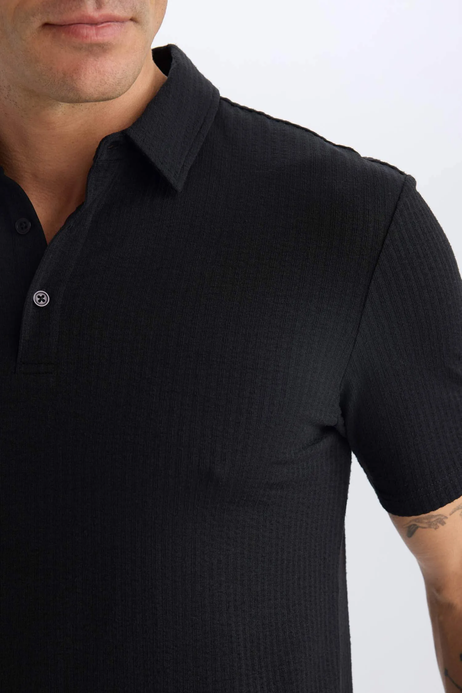 Slim Fit Fit Fit Cotton Short Sleeve Polo T-shirt