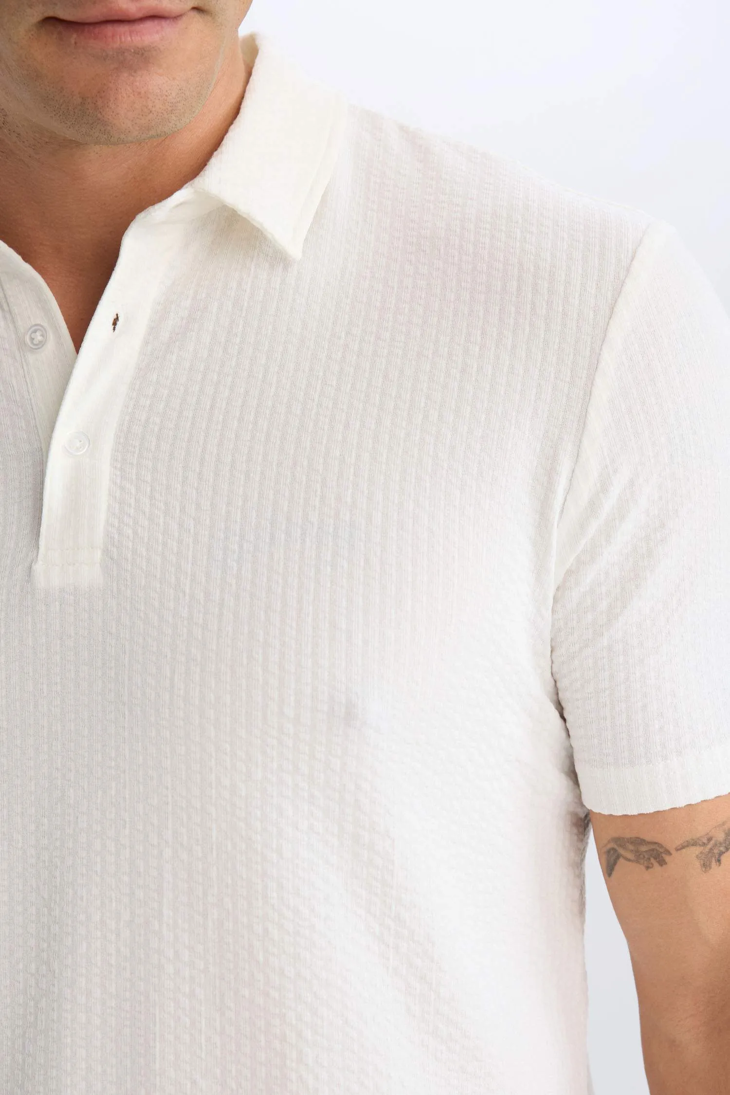 Slim Fit Fit Fit Cotton Short Sleeve Polo T-shirt
