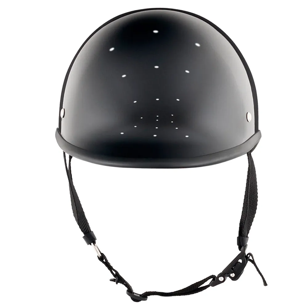 Smallest & Lightest DOT Polo Helmet- Gloss Black