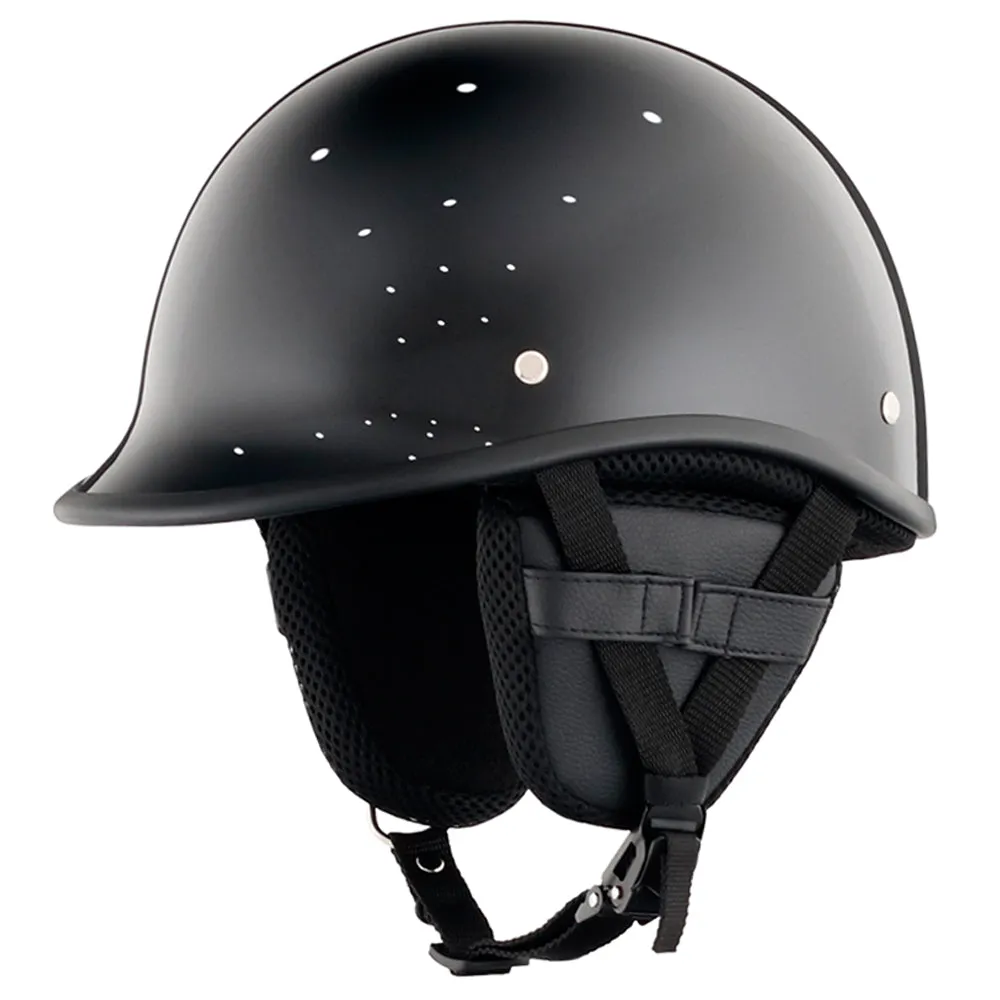Smallest & Lightest DOT Polo Helmet- Gloss Black