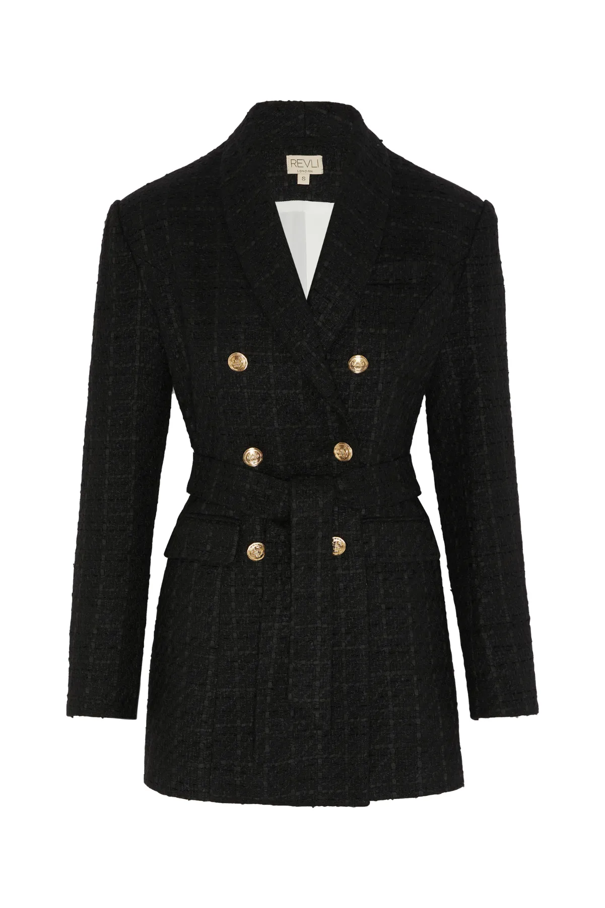 Soft Lined Cinch Blazer Dress