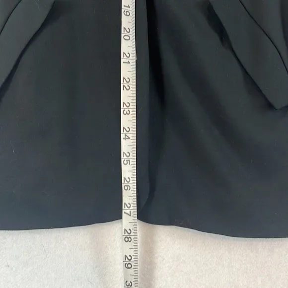 Soft Surroundings | Black Ponte Knit Blazer | Single Button | Size S