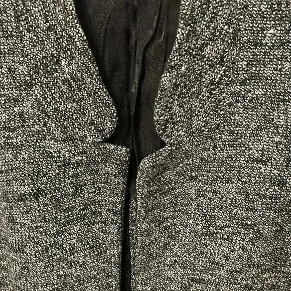Soft Surroundings Women’s (XS) St James Marled Jacket Black White Blazer